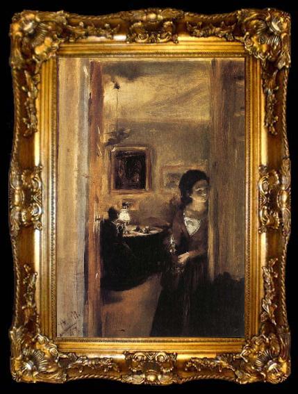 framed  Adolph von Menzel The Artist-s Sisters, ta009-2